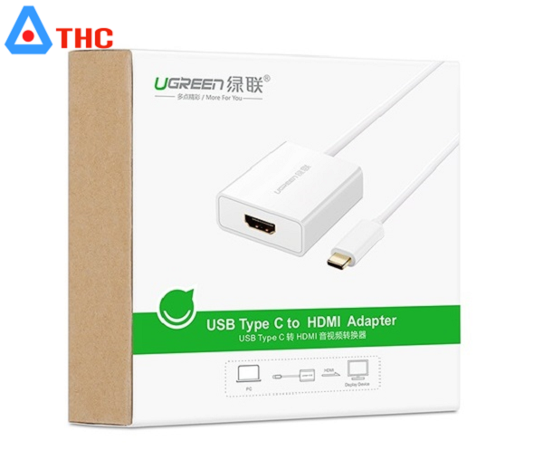 Cáp chuyển USB Type-C to HDMI Ugreen